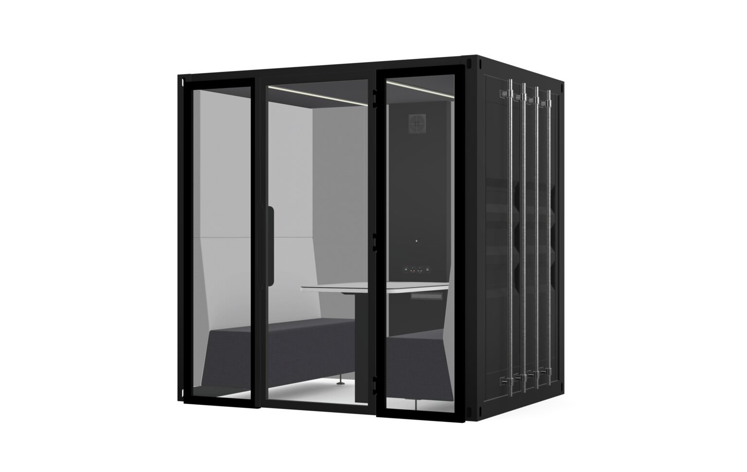 Container Booth - 4 Person - The Meeting Pod Company