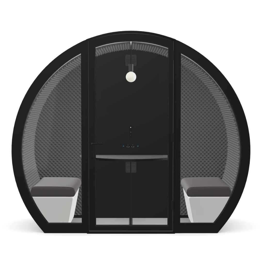 Meeting Pod - 2 Person Part Enlcosed - The Meeting Pod Company