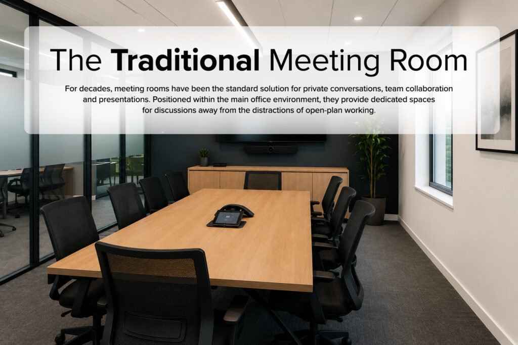 Outdoor pods vs traditional meeting room image 1