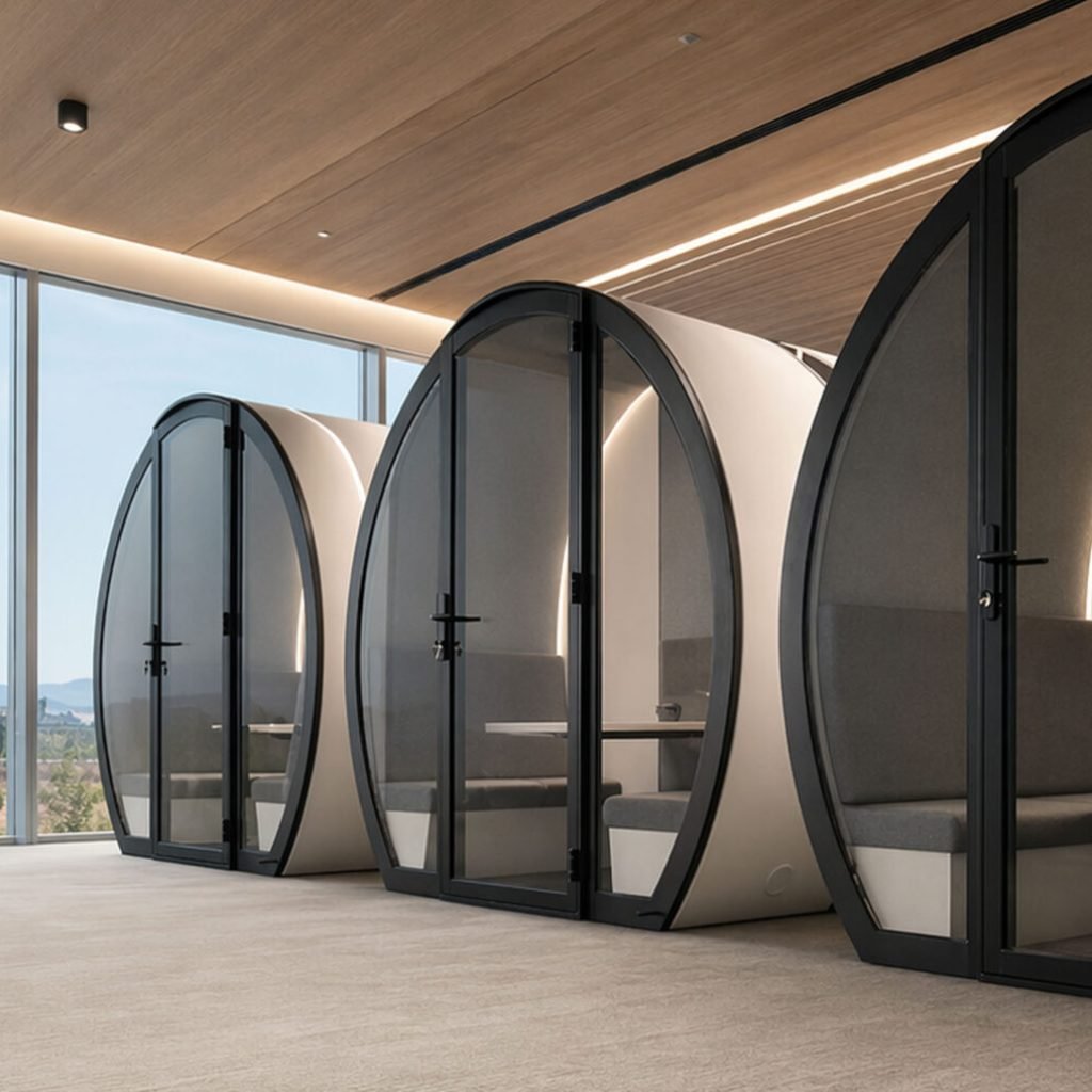 HP Header - Indoor Meeting Pods x3